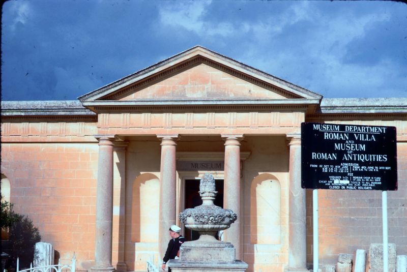 Museum entrance for roman antiquities Rabat Malta
